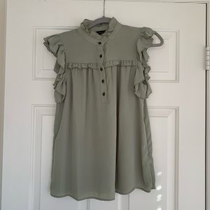 Who What Wear Green Blouse